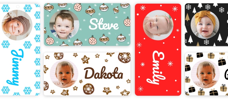 Picture of the Christmas name tags